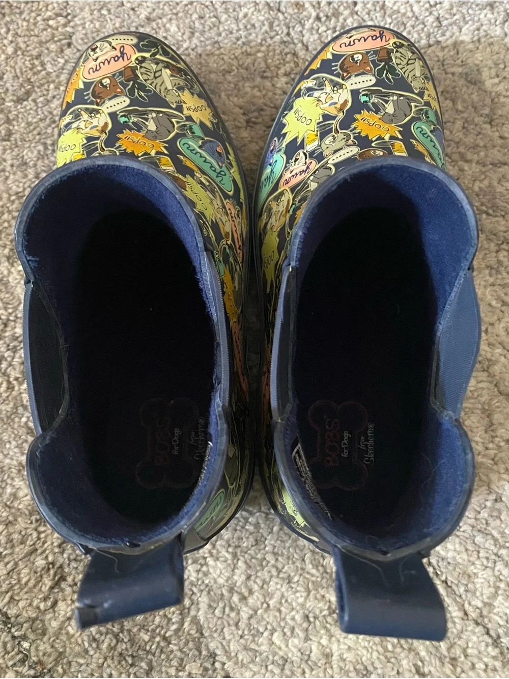BOBS for Dogs by Skechers, Raining Cats Rain Boots Size 7